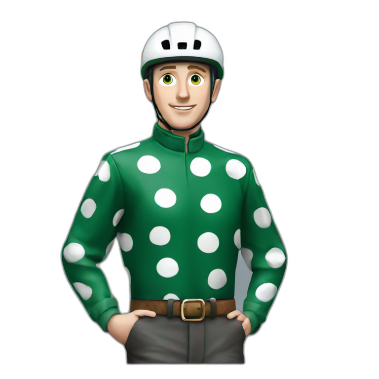 Paul Townend Jockey Dark Green Polka Dot 