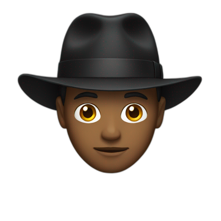 man in vintage hat | AI Emoji Generator