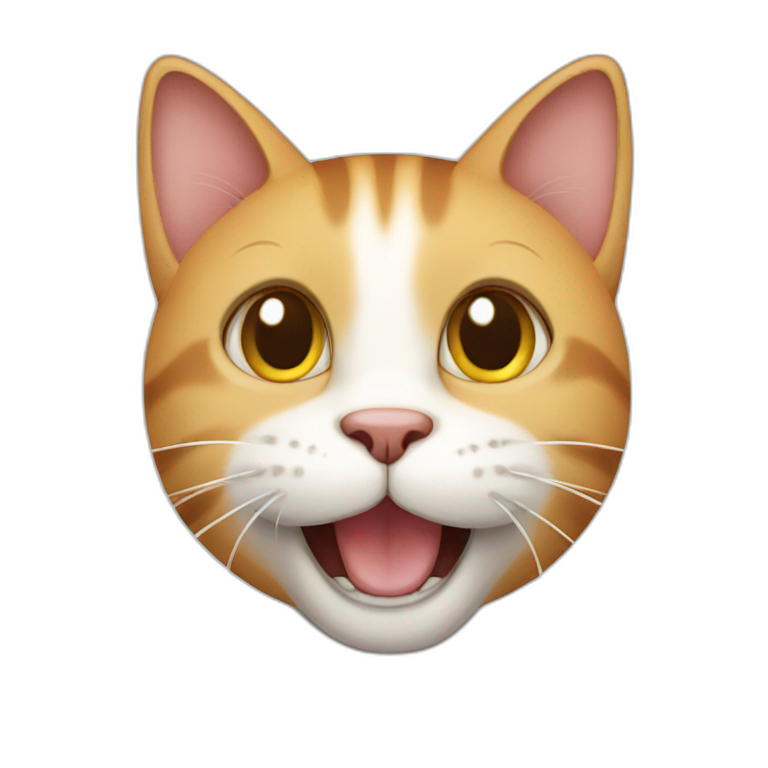 Happy cat operating camera | AI Emoji Generator