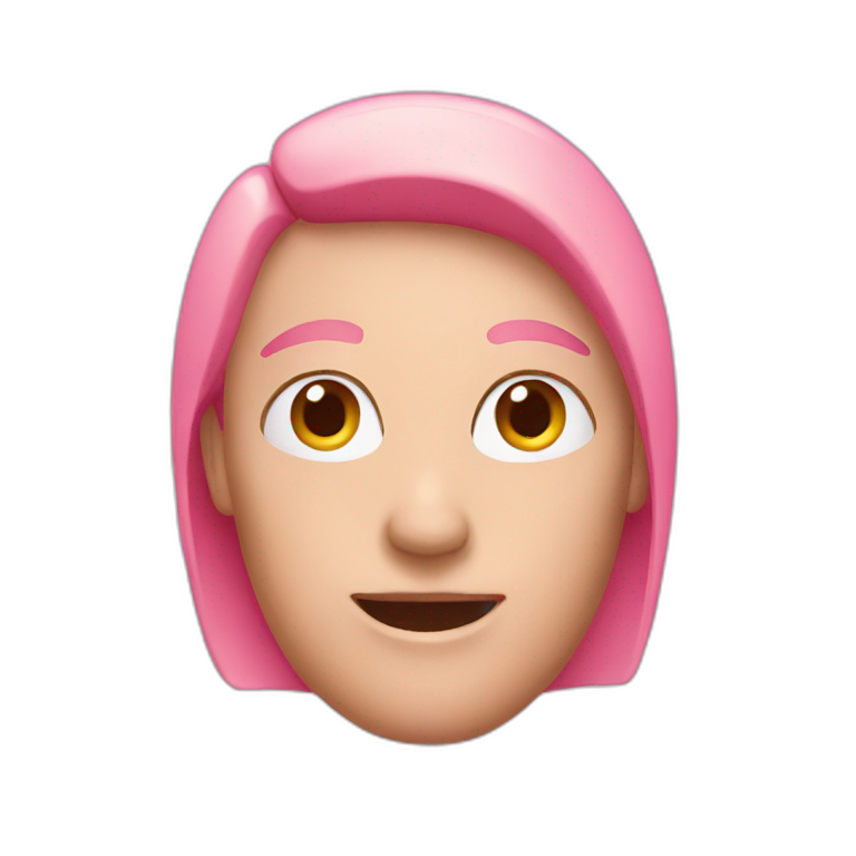 Smiling Pink، Hat Green ، Emoji Red Ai Emoji Generator 1677