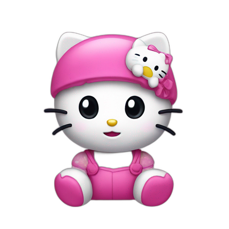 Hello kitty emoji head only no mouth | AI Emoji Generator