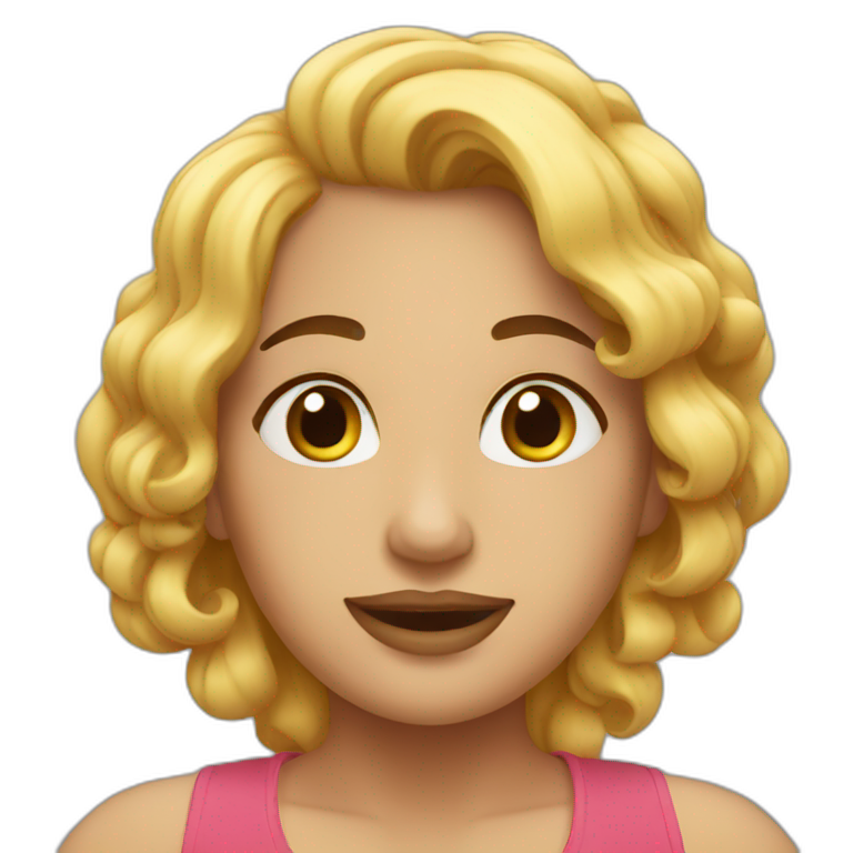 Curvy HillBilly Lady Full Length | AI Emoji Generator