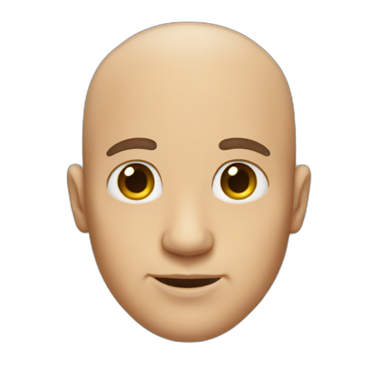 Mother with an bald man | AI Emoji Generator