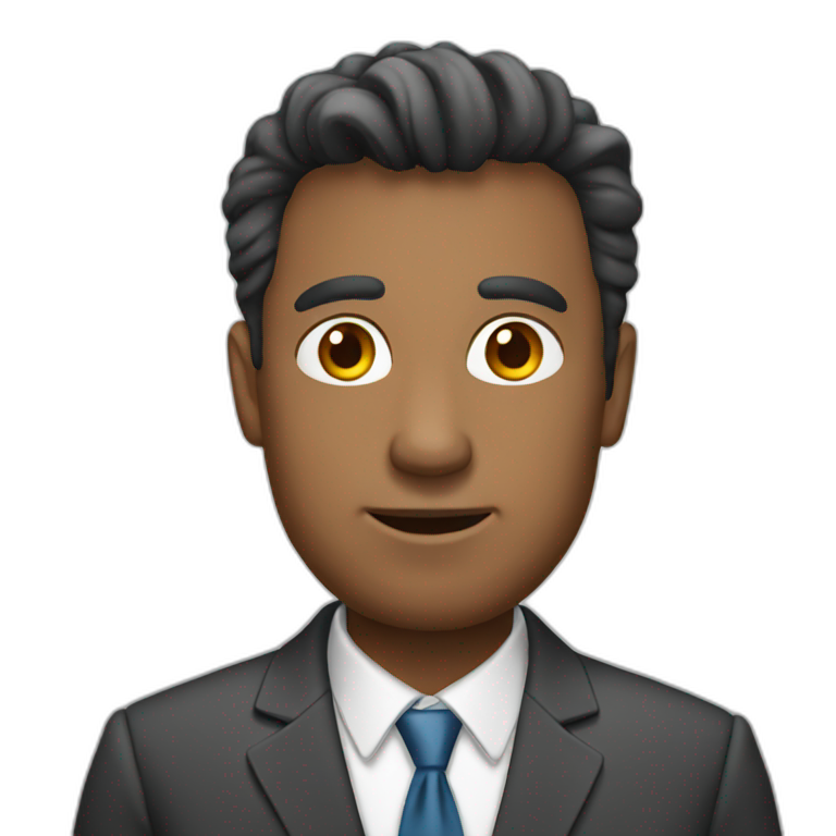 Man doing office work | AI Emoji Generator