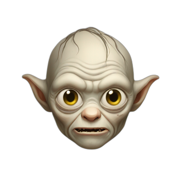 gollum sleeping | AI Emoji Generator