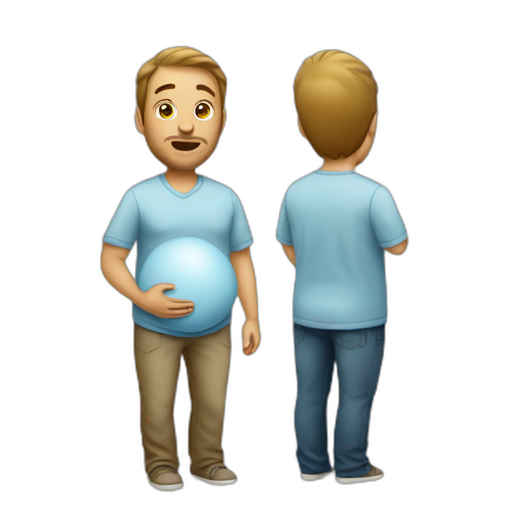 Pregnant & man | AI Emoji Generator