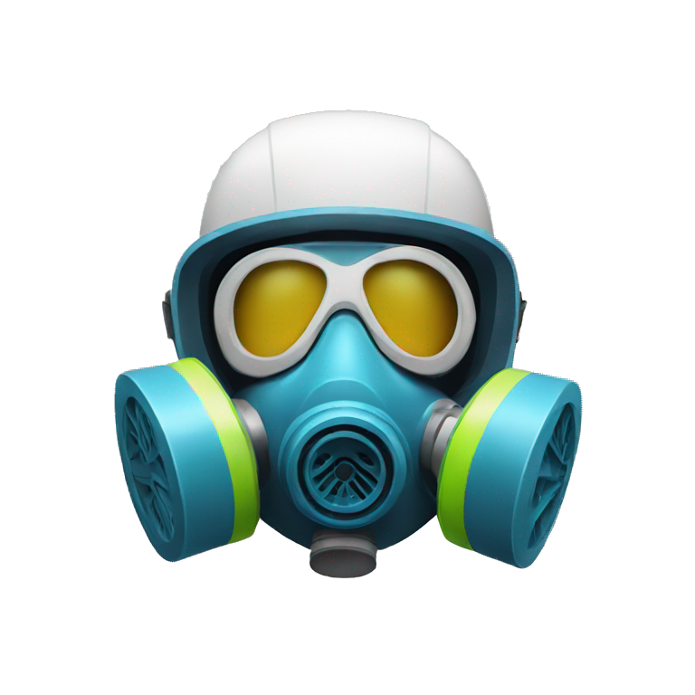 Asian woman wearing N95 Respirator | AI Emoji Generator