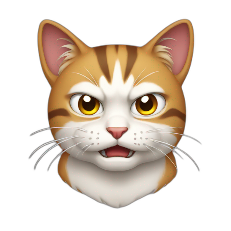 Angry cat | AI Emoji Generator