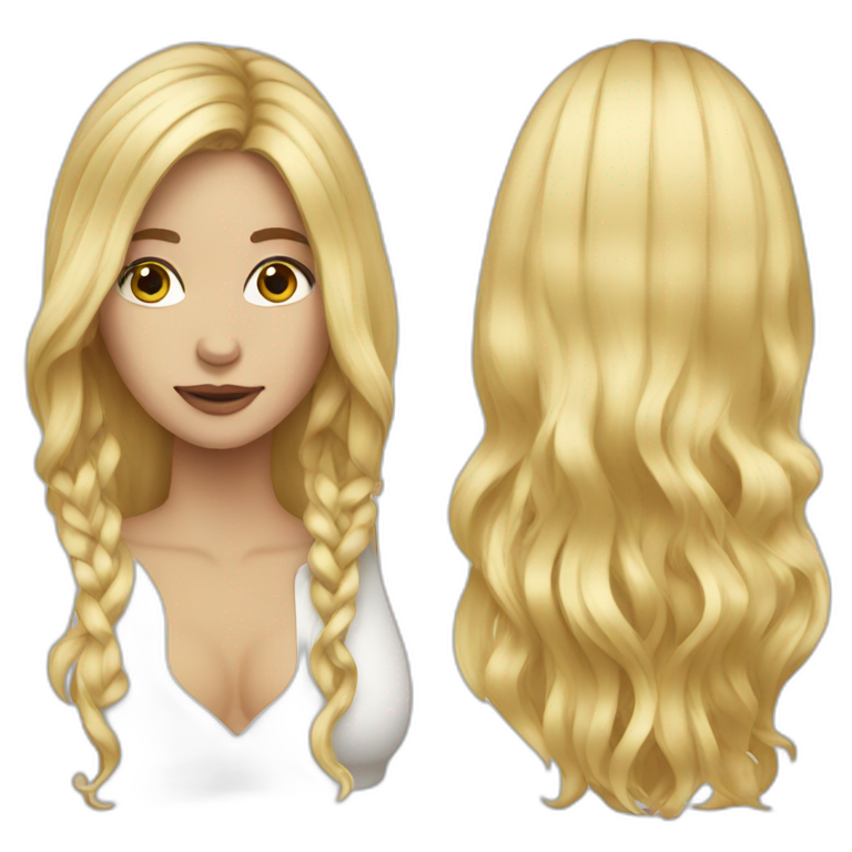 Blonde Hair Woman Work With Blowtorch For Make Glasspearl Ai Emoji Generator 2967