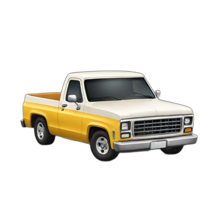 jacked up pickup truck | AI Emoji Generator