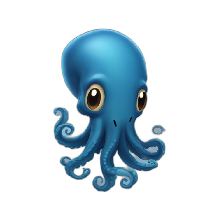 Cute kraken happy | AI Emoji Generator