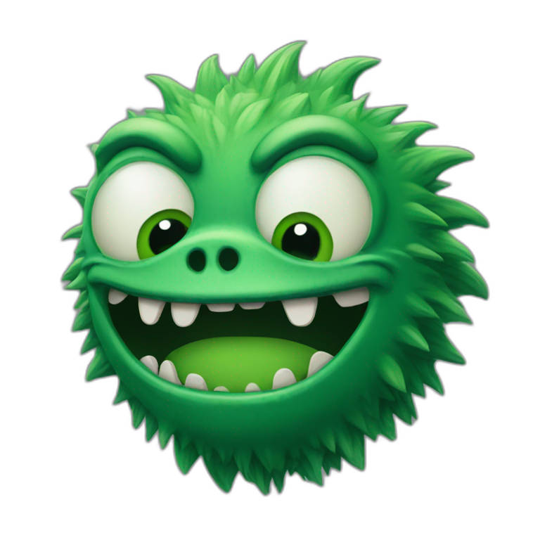 green monster with one eye | AI Emoji Generator