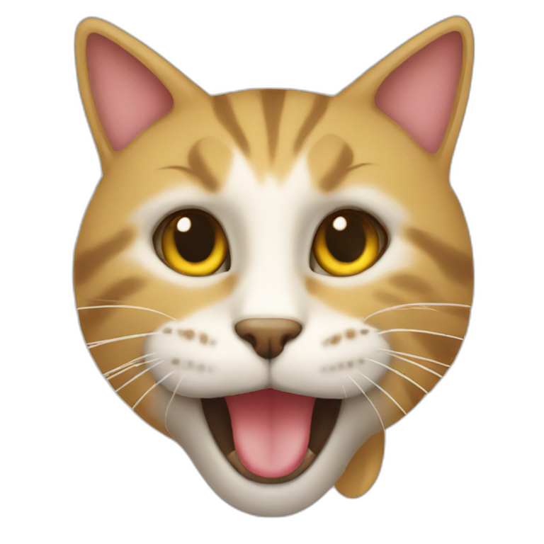 La Chatte Noire Blanche Ai Emoji Generator