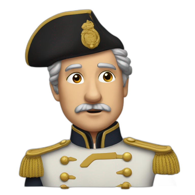 German général with square mustache | AI Emoji Generator