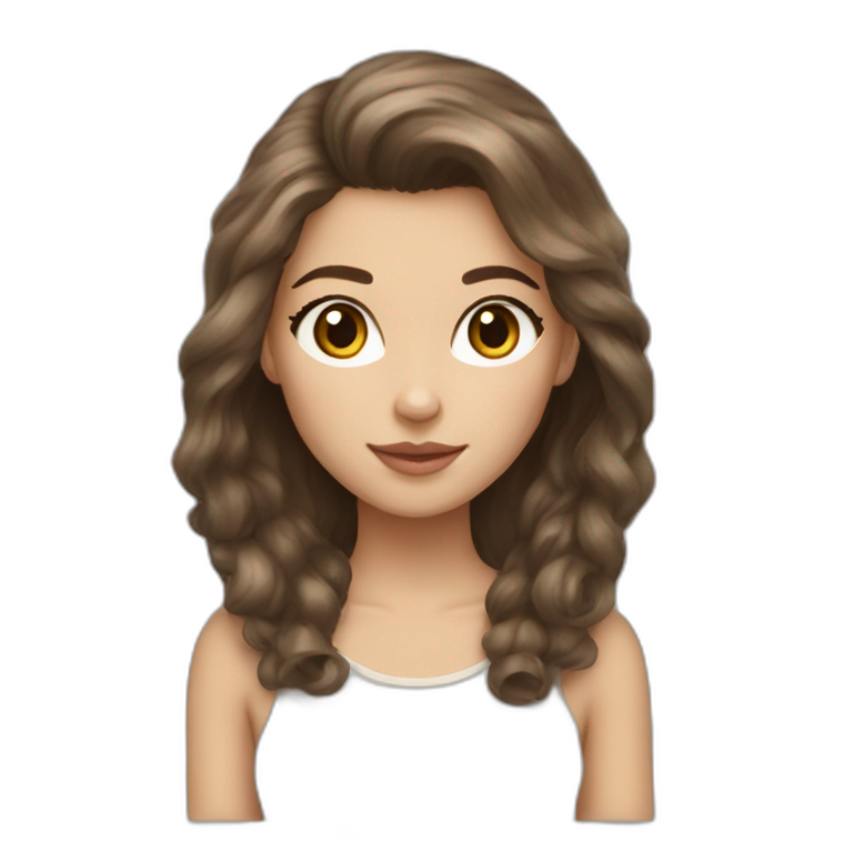 Girl-with-long-hair-and-cat-angora-beige | AI Emoji Generator