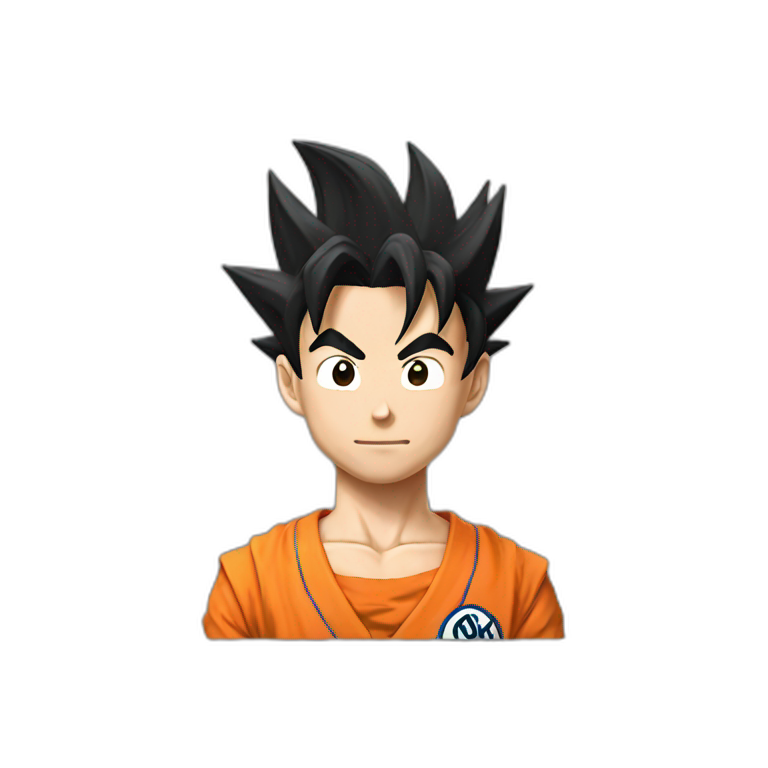 Goku with number 4 dragon ball | AI Emoji Generator