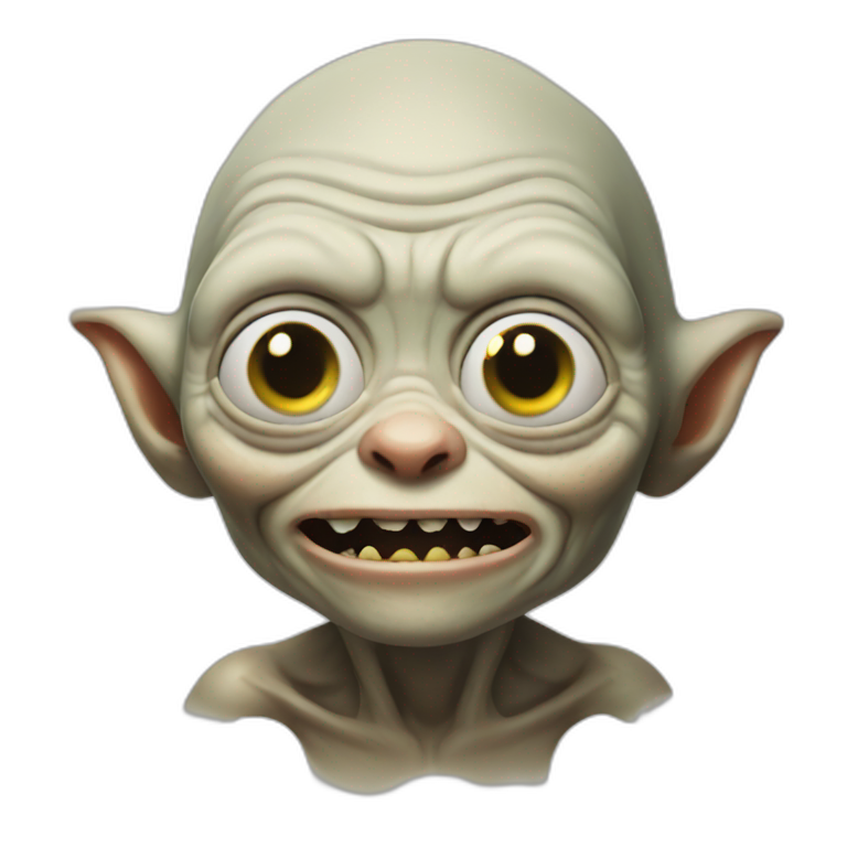 Gollum hungry | AI Emoji Generator