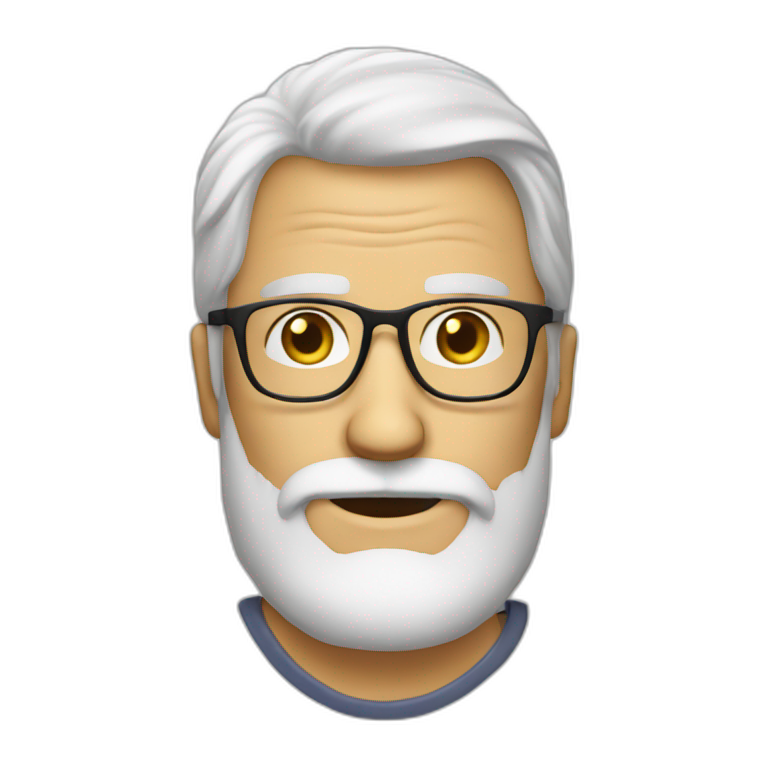 white twenty-year-old-beard | AI Emoji Generator