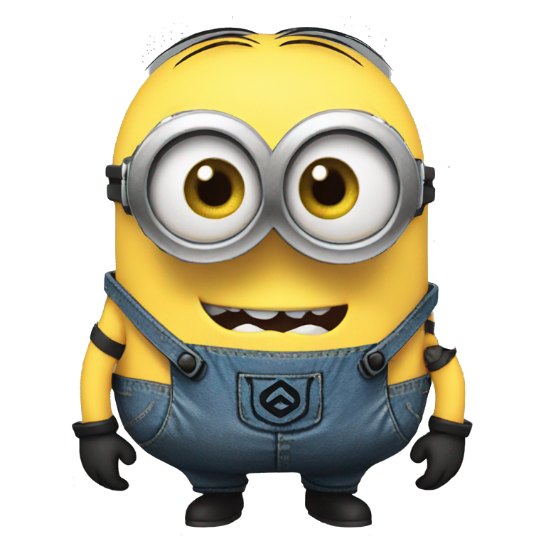 Minion giving a smug smile | AI Emoji Generator