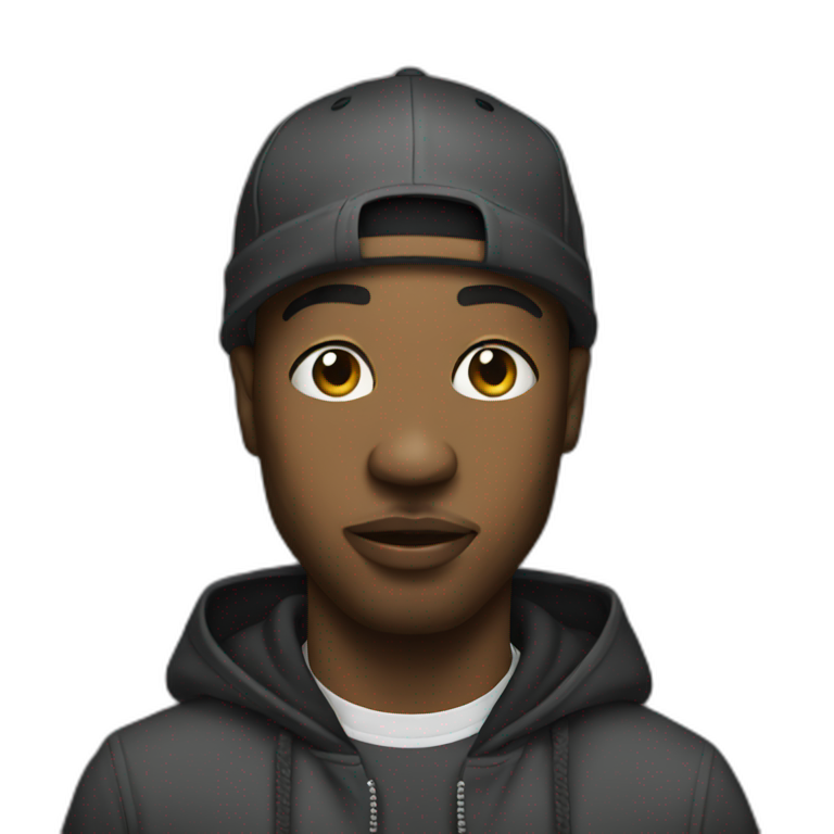 White rapper | AI Emoji Generator