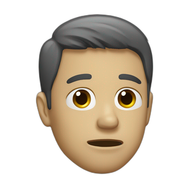 Homme qui pleure dans un bûcher | AI Emoji Generator