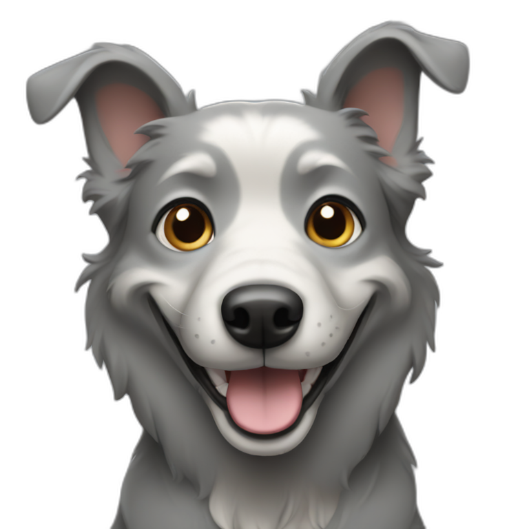 Smiling dog | AI Emoji Generator