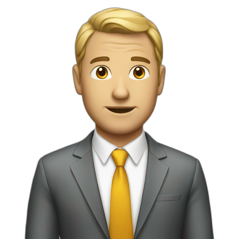 businessman crossing his arms | AI Emoji Generator