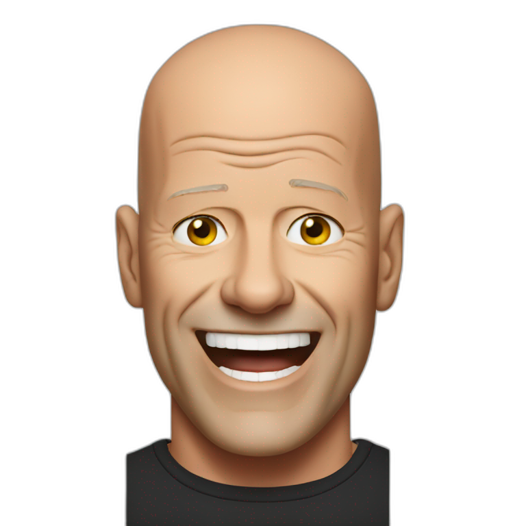 bruce willis from the armageddon | AI Emoji Generator