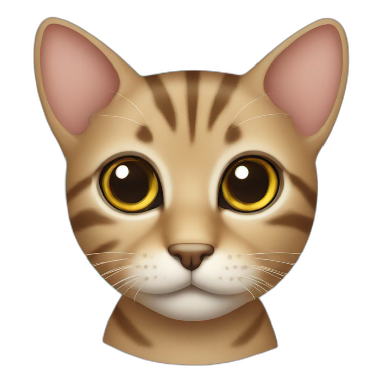 Cat with cute eyes | AI Emoji Generator