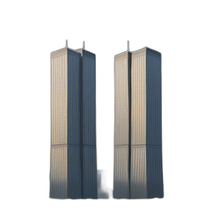 Twin towers and a plane | AI Emoji Generator