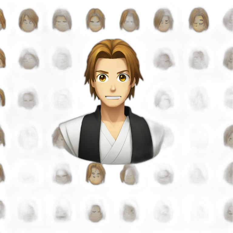 Aizen sosuke of bleach 3d | AI Emoji Generator