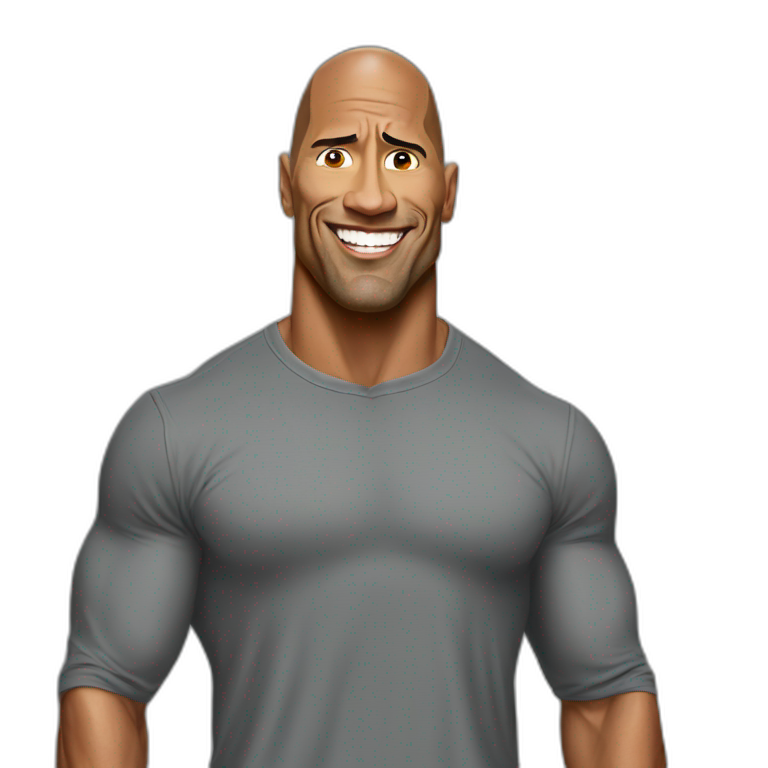 The rock eyes meme | AI Emoji Generator