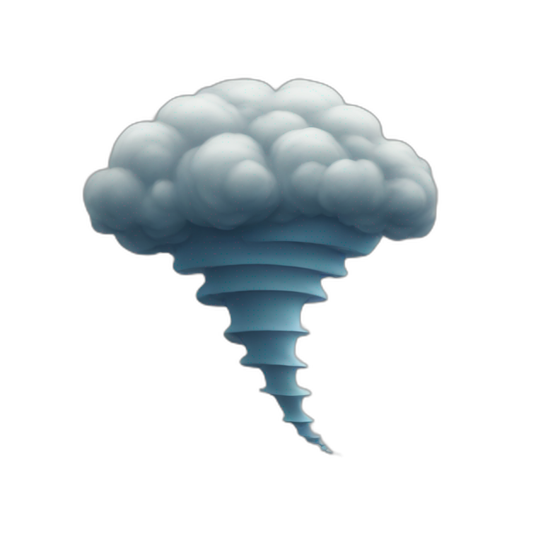 Shark mixed with a tornado | AI Emoji Generator