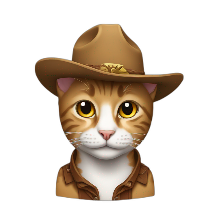 Cowboy cat | AI Emoji Generator