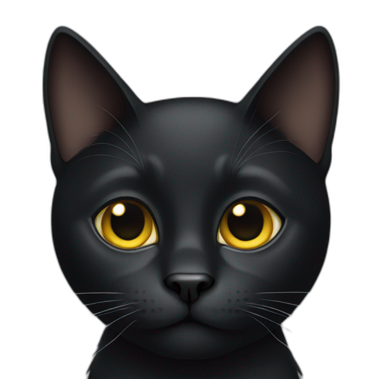 black cat blep | AI Emoji Generator