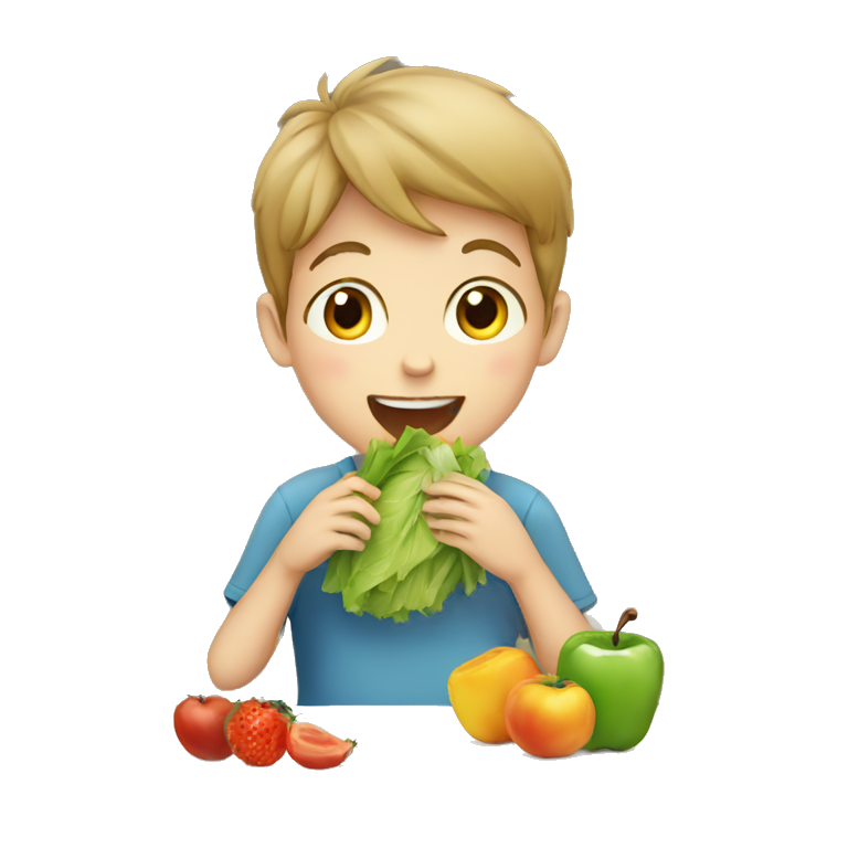 woman eating healthy | AI Emoji Generator