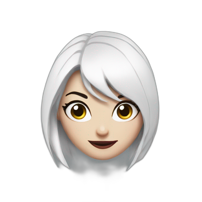 Spider Gwen wearing a mask | AI Emoji Generator