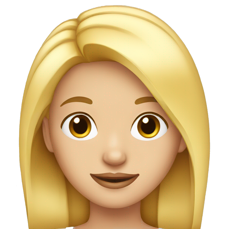 Blonde Girl Standing Ai Emoji Generator