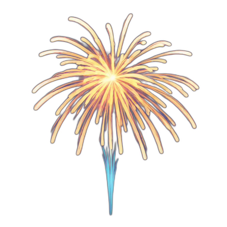 happy new 2024 fireworks AI Emoji Generator