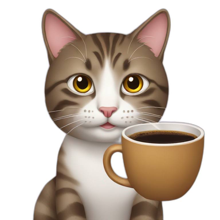 Cat coffee | AI Emoji Generator