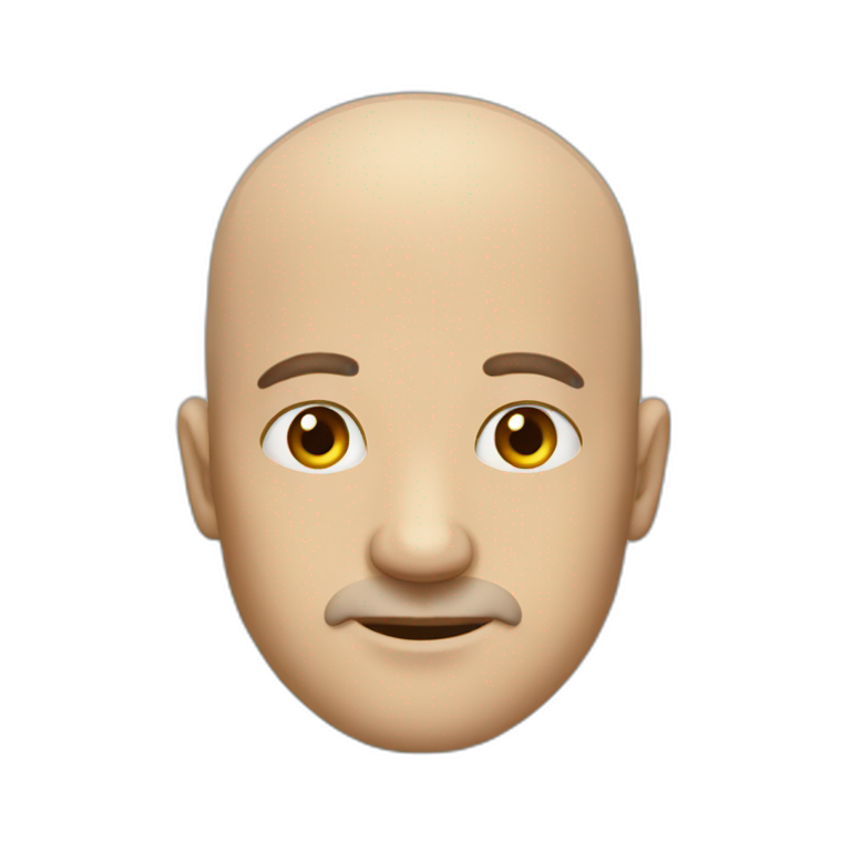 Baldness with hair | AI Emoji Generator