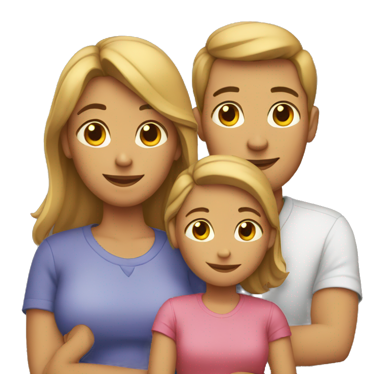 Family of 5 with dog | AI Emoji Generator