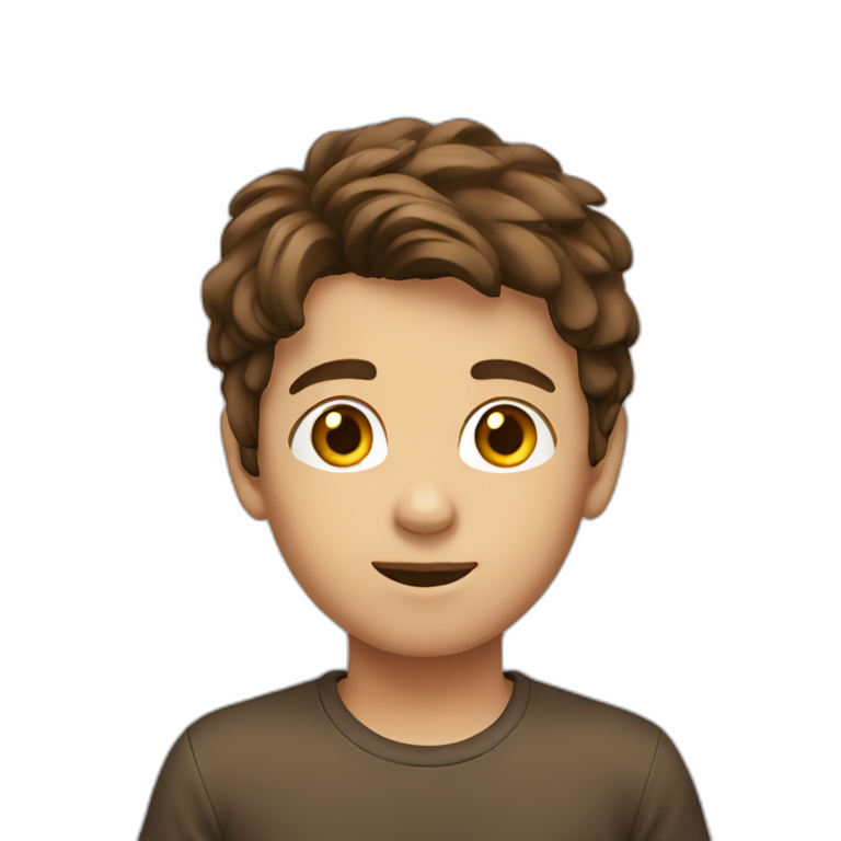 Middle-length brown hair marketing expert young | AI Emoji Generator