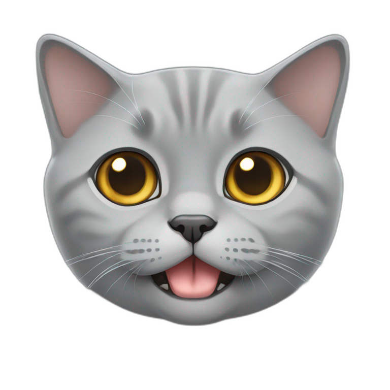 British shorthair sitting | AI Emoji Generator