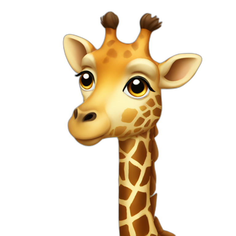 giraffe thinks | AI Emoji Generator