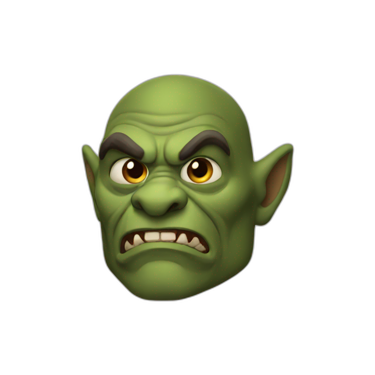 orc with fangs | AI Emoji Generator