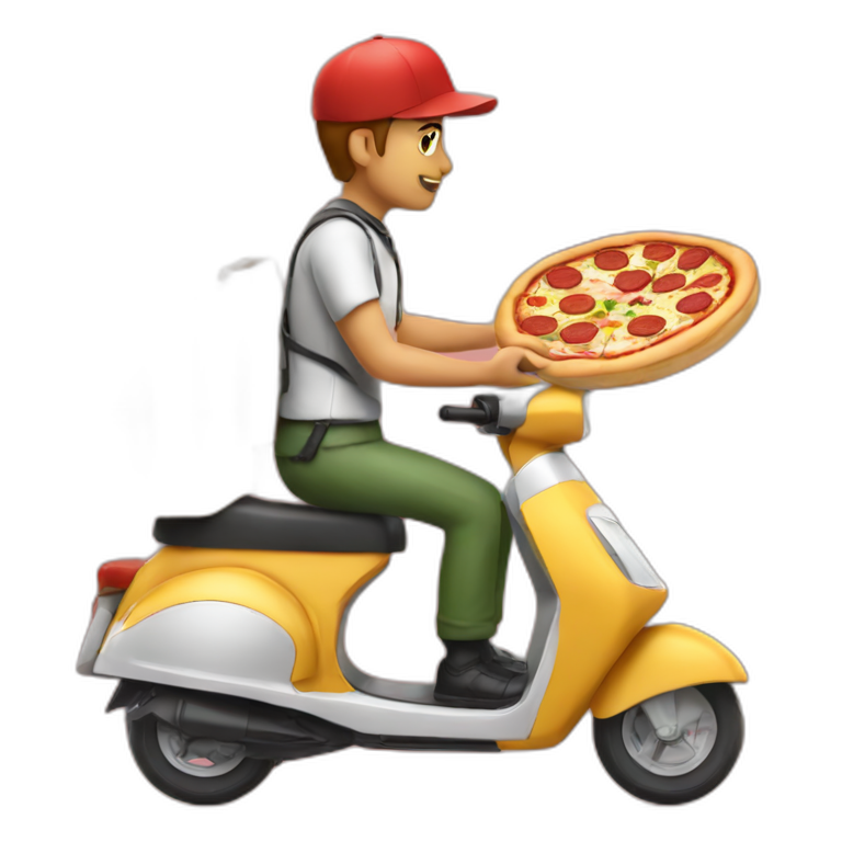 delivery de pizza | AI Emoji Generator