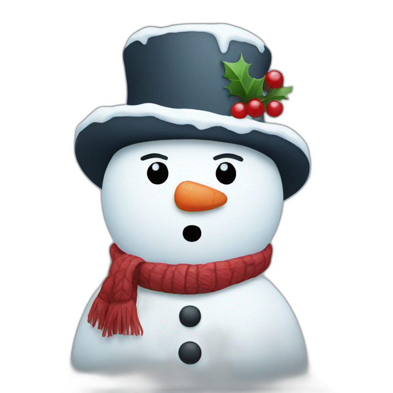 sad snowman | AI Emoji Generator