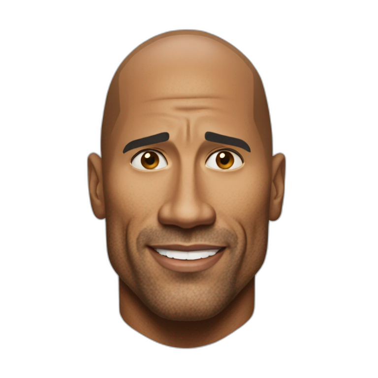 The rock dwane johnson | AI Emoji Generator