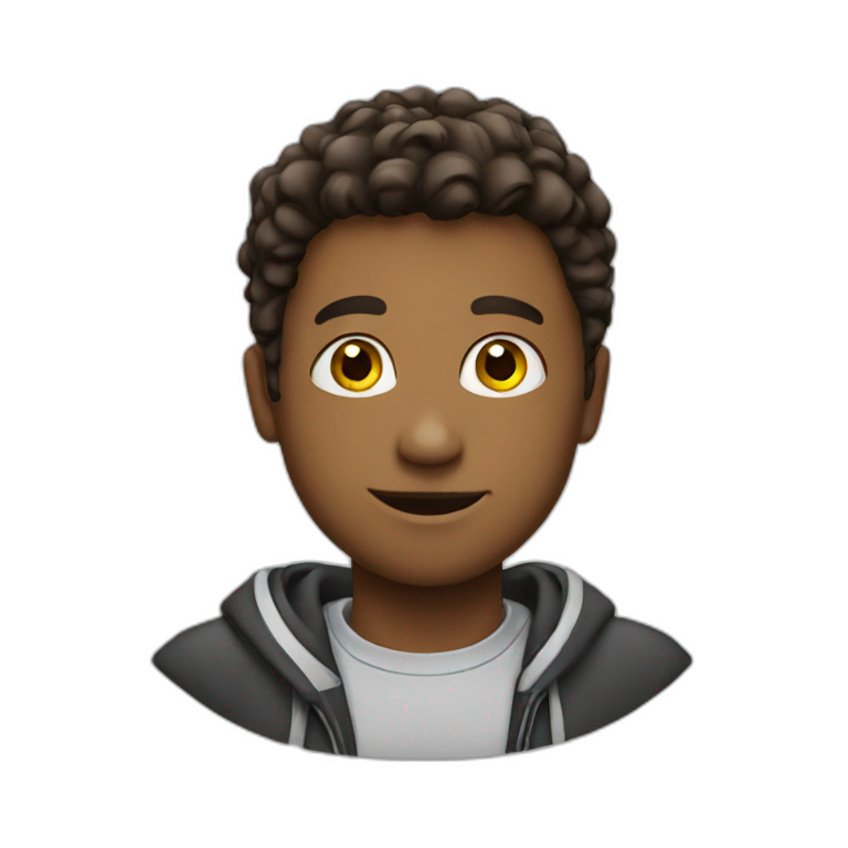 student with brown hair | AI Emoji Generator